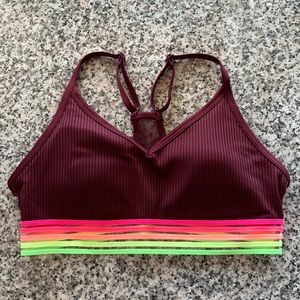 pink victoria’s secret sports bra
